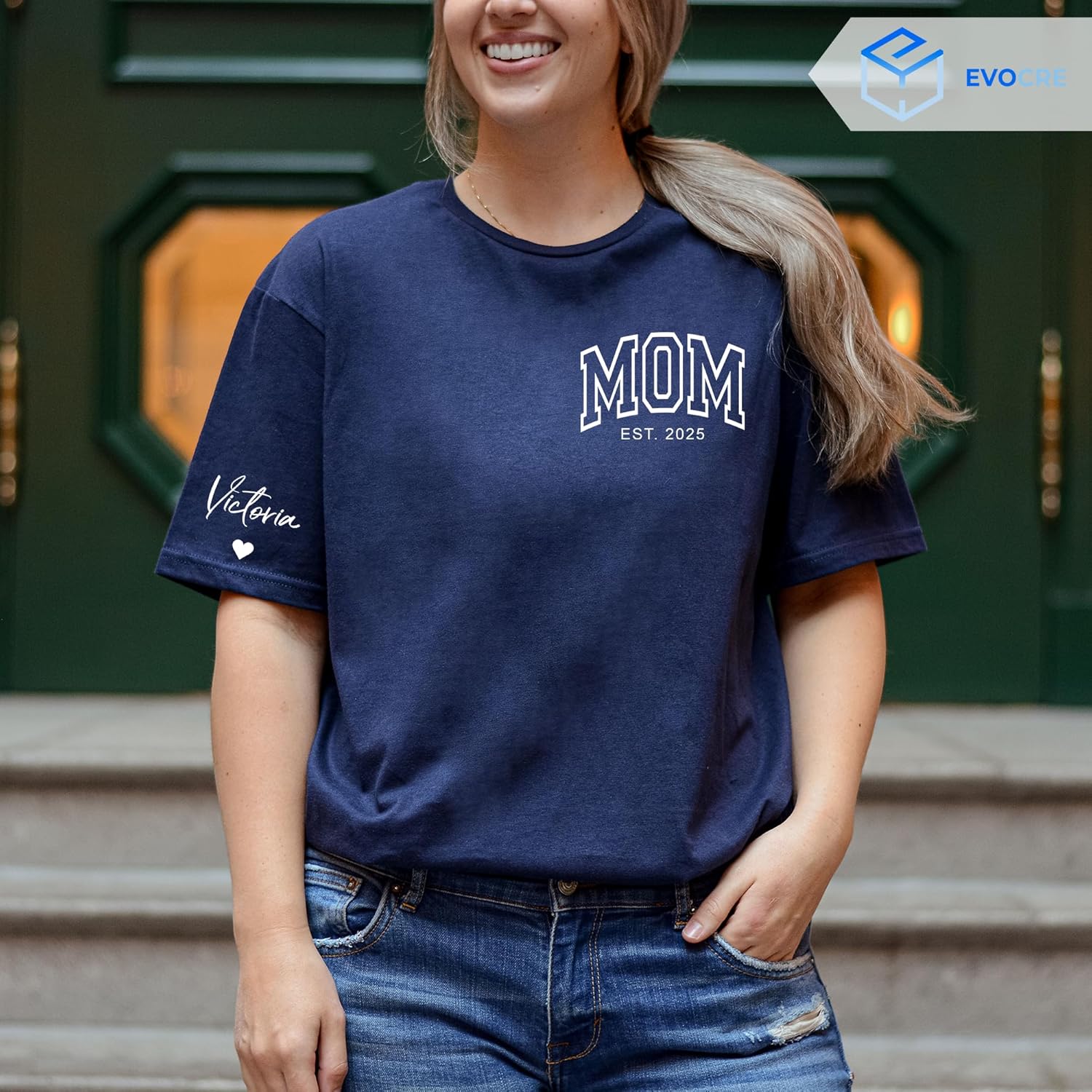 Customized Mothers Day Shirt for Mom with Kids Names, Custom Mommy Shirts for Women, Personalized Grandma Shirt - Image 5