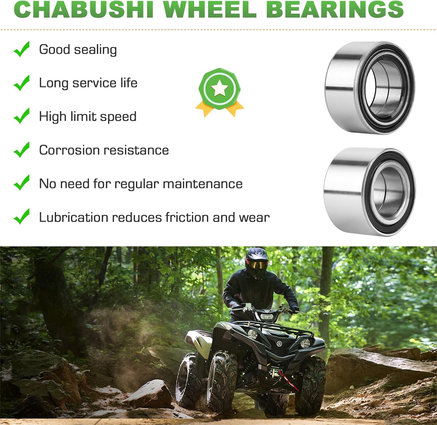 Rear & Front CV Axle with Wheel Bearings Set for Polaris RZR 800 2008-2014 EPS/LE, NOT FITS RZR S 800, RZR 4 800, Direct for 1332884 1332440 Left/Right Drive Shaft