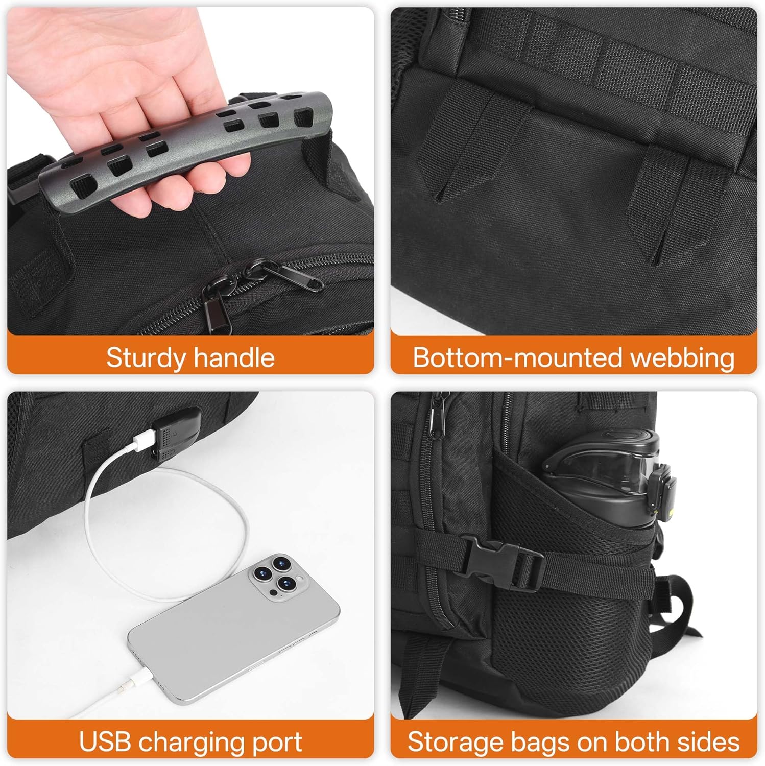 gracedon Military Tactical Backpack, Men's MOLLE 3 Day Assault Rucksack for Outdoor Hunting Camping - Image 6