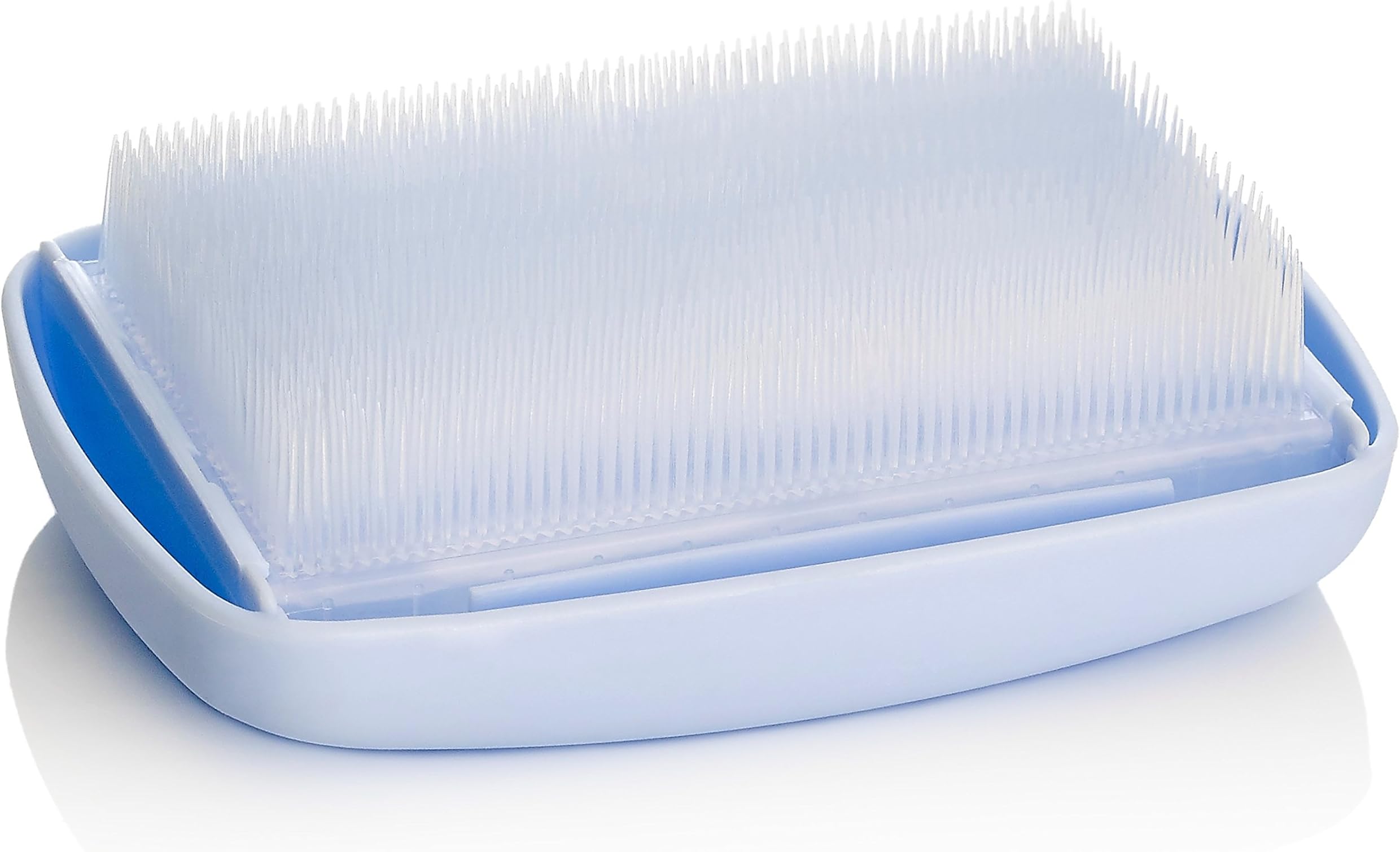 Pourty Cradle Cap Massage Brush Blue