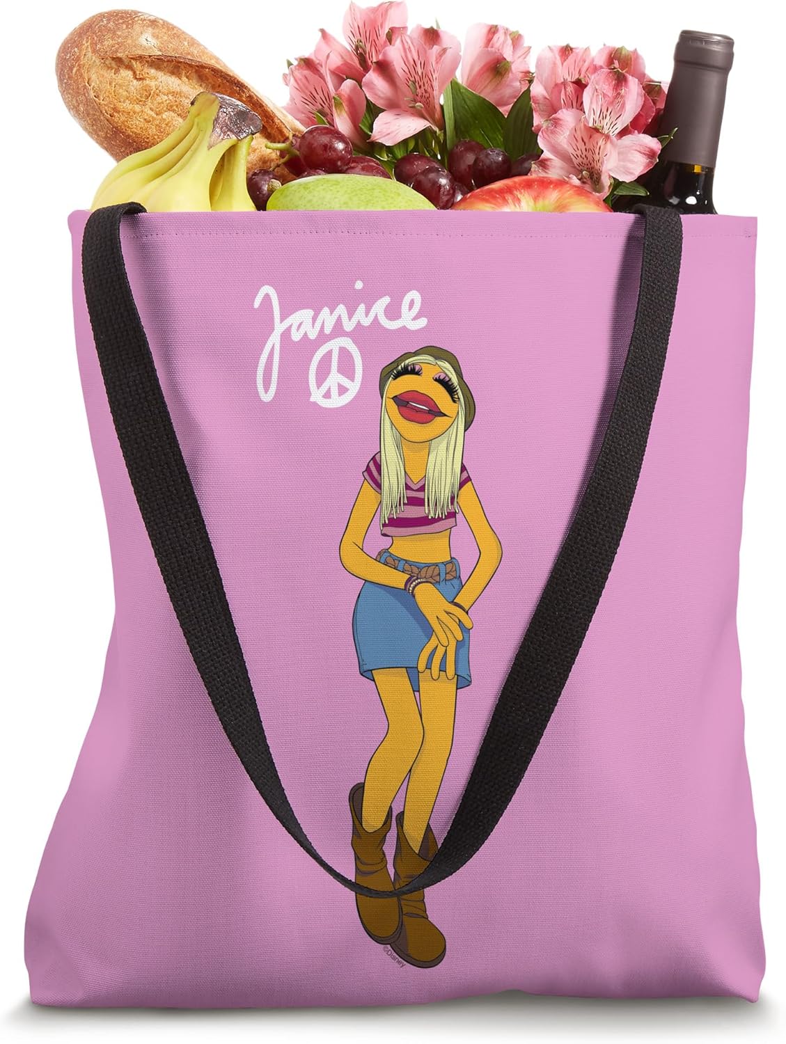Disney The Muppets Janice Electric Mayhem Band Big Pose Tote Bag