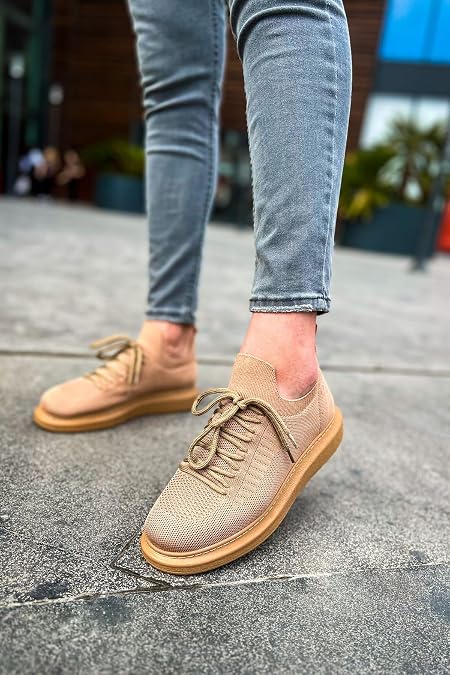 ZRC307 Tricot Premium Ortopedik Rahat Erkek Ayakkabı Taba