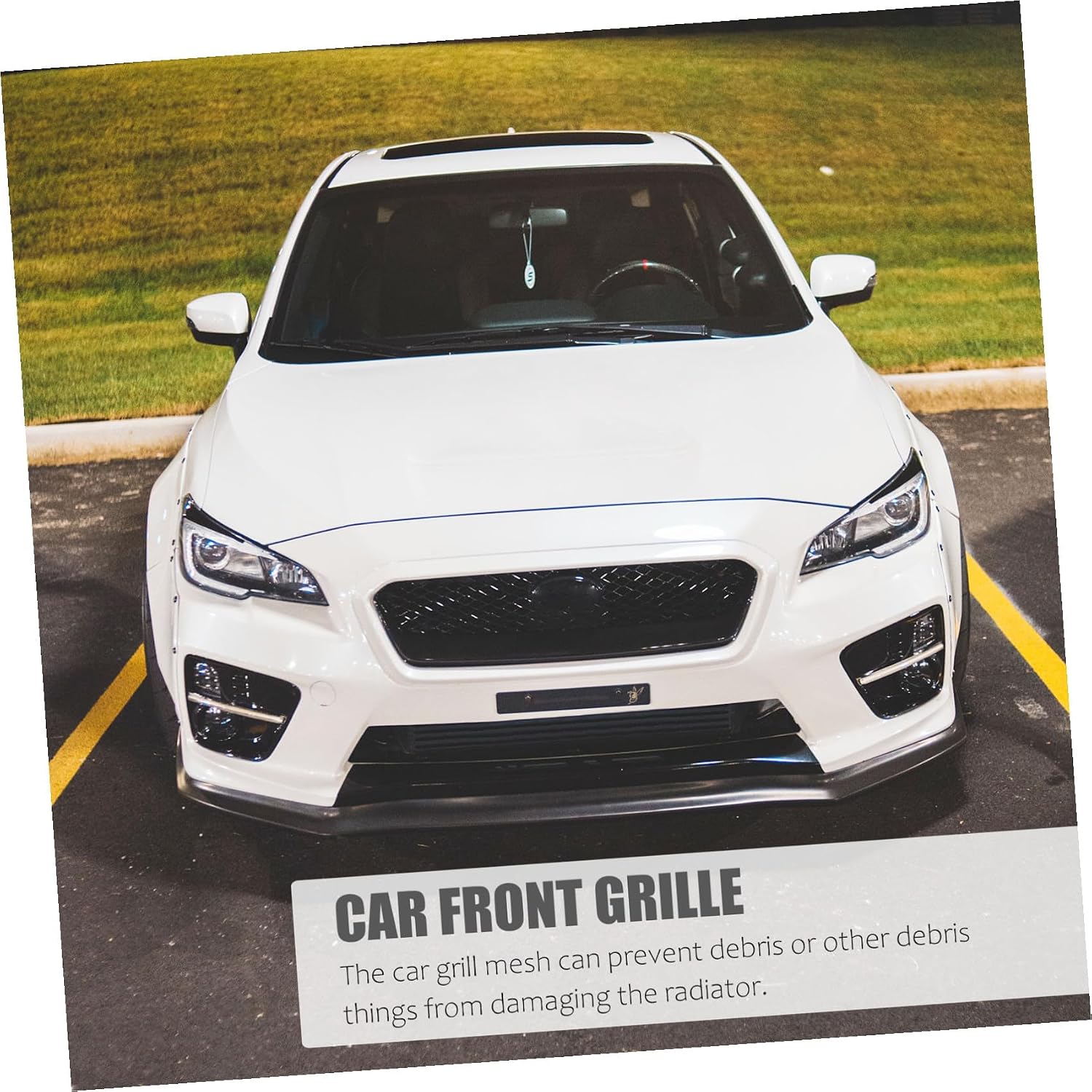 1Roll Aluminum Alloy Car Front Bumper Grille Mesh Lightweight and Durable Car Grill Guard Easy DIY Installation for Design for Protection