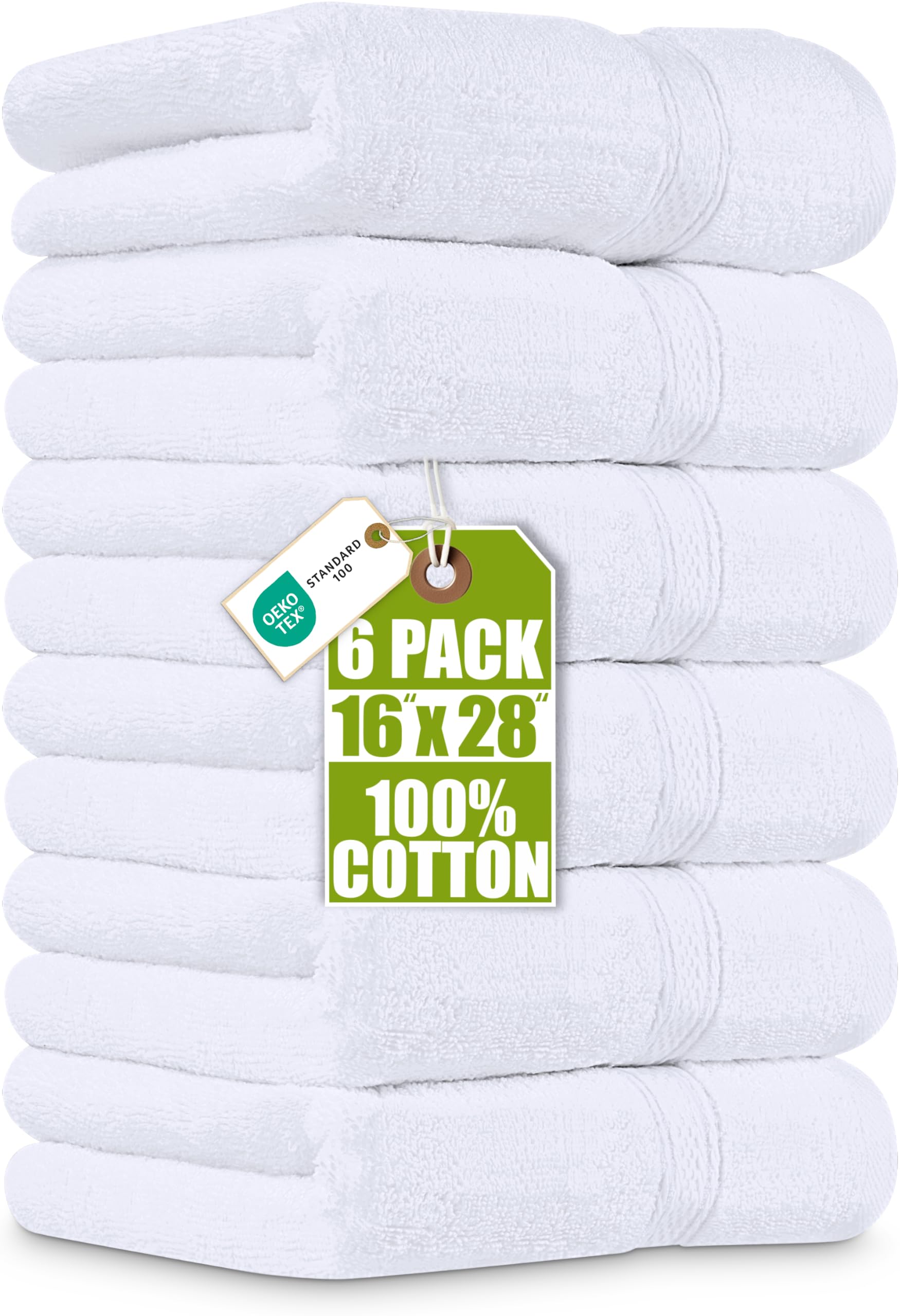 Amazon.com: Utopia Towels 6 Pack Premium Hand Towels, 16x28 in