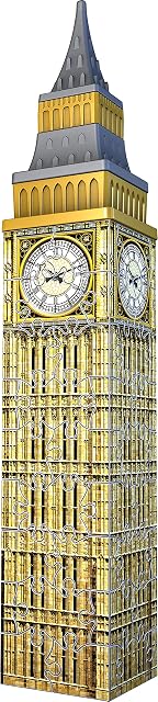 Foto 2 de 5 de Puzle 3D Ravensburger 11246 - Mini Big Ben, versión en Miniatura del Famoso Monumento londinense para Hacer…