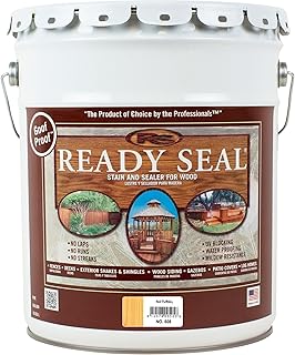 Ready Seal 505 Exterior Stain and Sealer for Wood, 5-Gallon, Light Oak