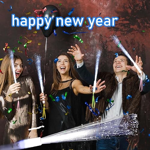 Miniatura 5 de 100 varitas de fibra óptica blanca, 3 modelos de bengalas de boda, varillas luminosas, varitas de luz LED, para boda, despedida de soltera,