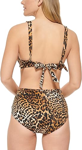 Miniatura 4 de Calvin Klein Conjunto de bikini clásico fruncido de cintura alta para mujer