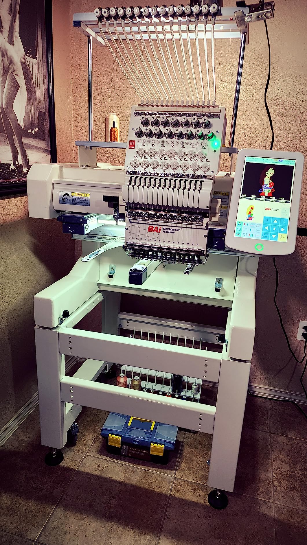 277/mo Finance BAi Vision V22 Hat Embroidery Machine, Multi Needles