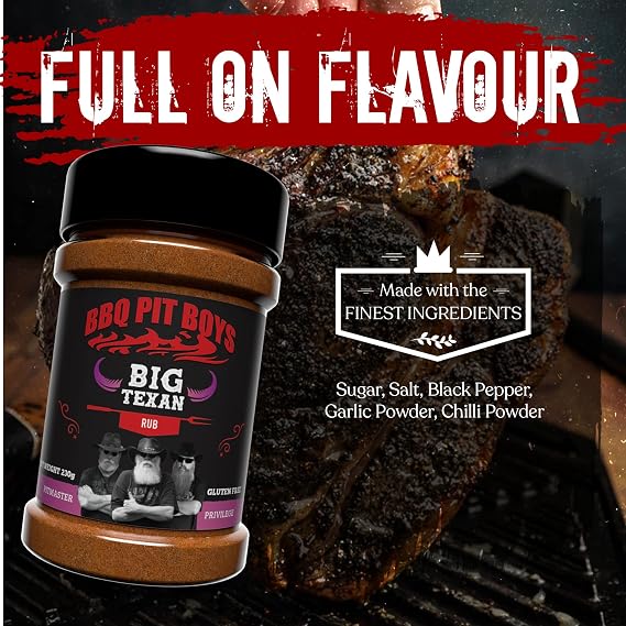 Angus & Oink | BBQ Pit Boys Big Texan | Sweet Southern BBQ Rub | 230g