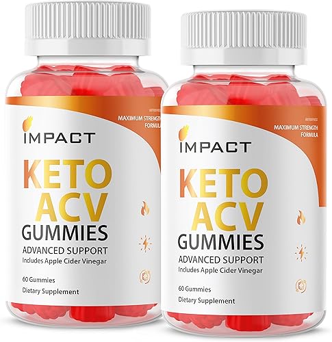 Gomitas Impact Keto ACV de vinagre de sidra de manzana de ImpactKeto paquete de 2 - Gomitas avanzadas ImpactKeto Plus Gummy ImpactKetoGummies