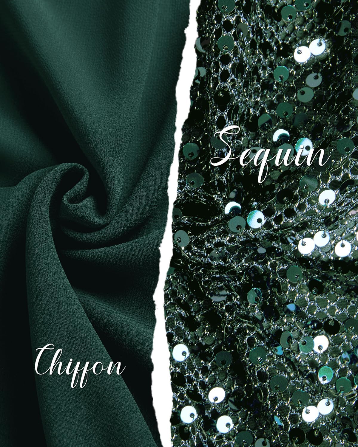 Pinup Fashion Women Plus Size Formal Dresses - Sequin Evening Gowns Wedding Guest Prom Long Dress - Image 5