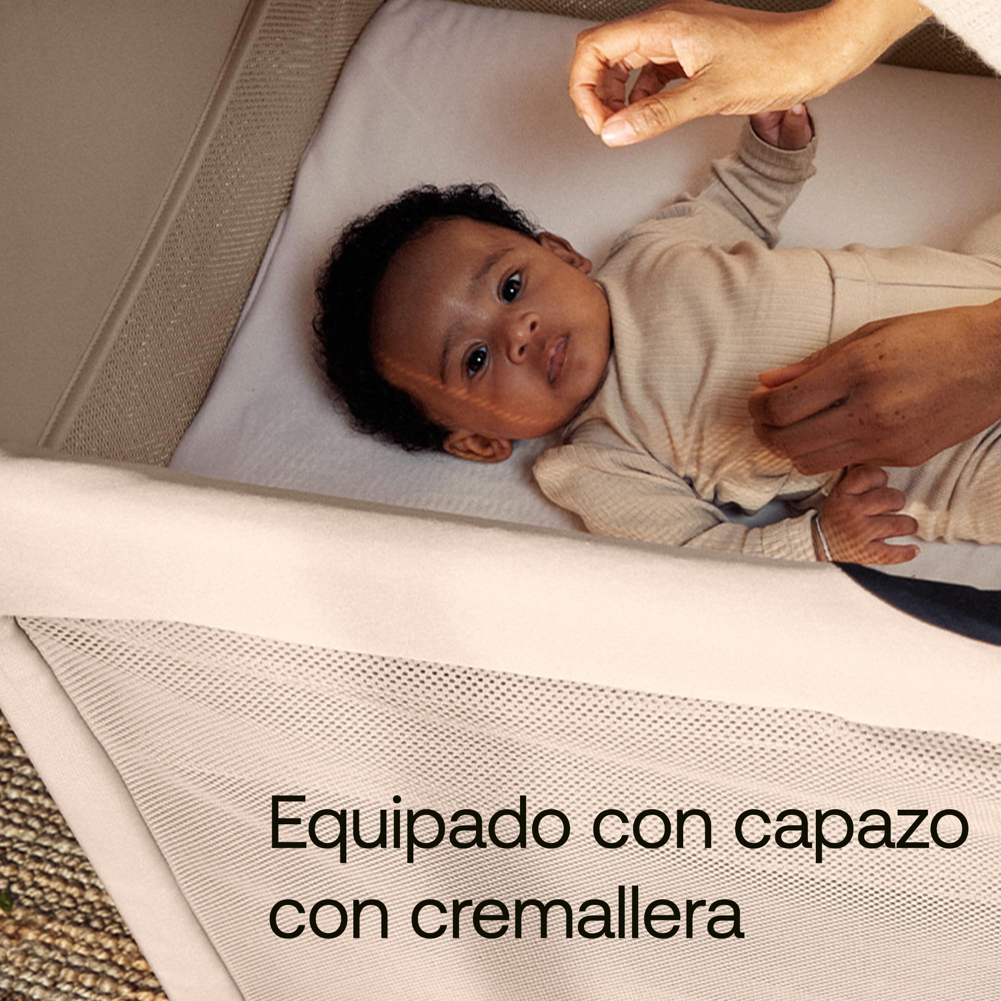 Bugaboo Stardust, 2 en 1: Parque Infantil Plegable y Cuna de Viaje compacta con colchón, desplegado en 1 Segundo, Bolsa de Transporte, Desde recién Nacidos hasta niños pequeños, Desert Taupe