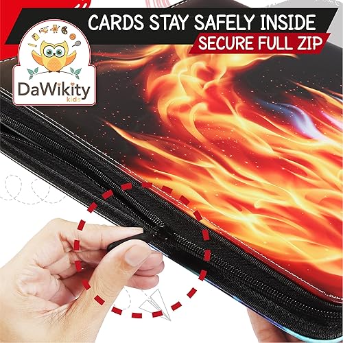 Miniatura 8 de Carpeta para tarjetas coleccionables de 9 bolsillos, fundas de primera calidad, capacidad adicional, almacenamiento seguro, construcción duradera