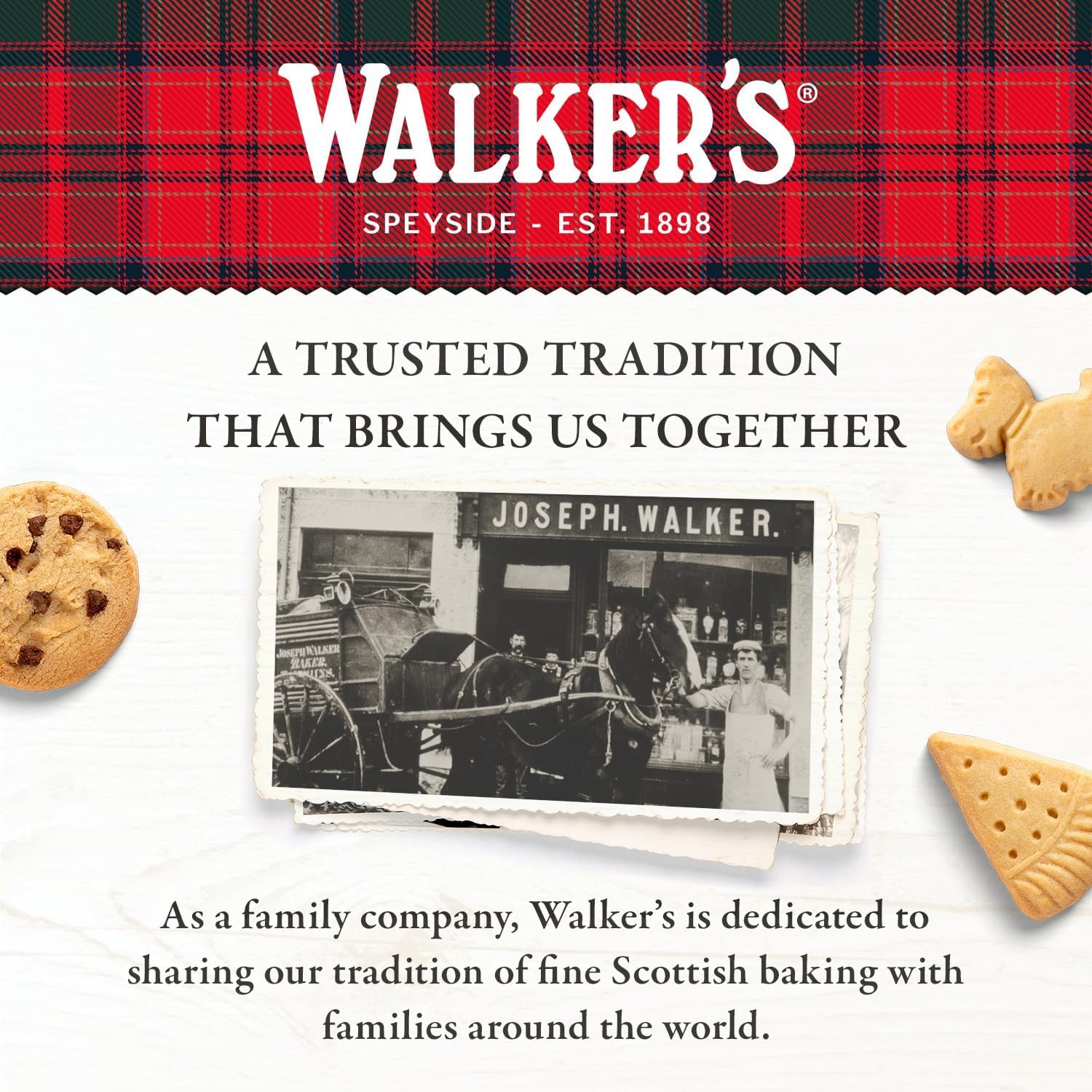 Festive Shortbread Reindeer Tin.