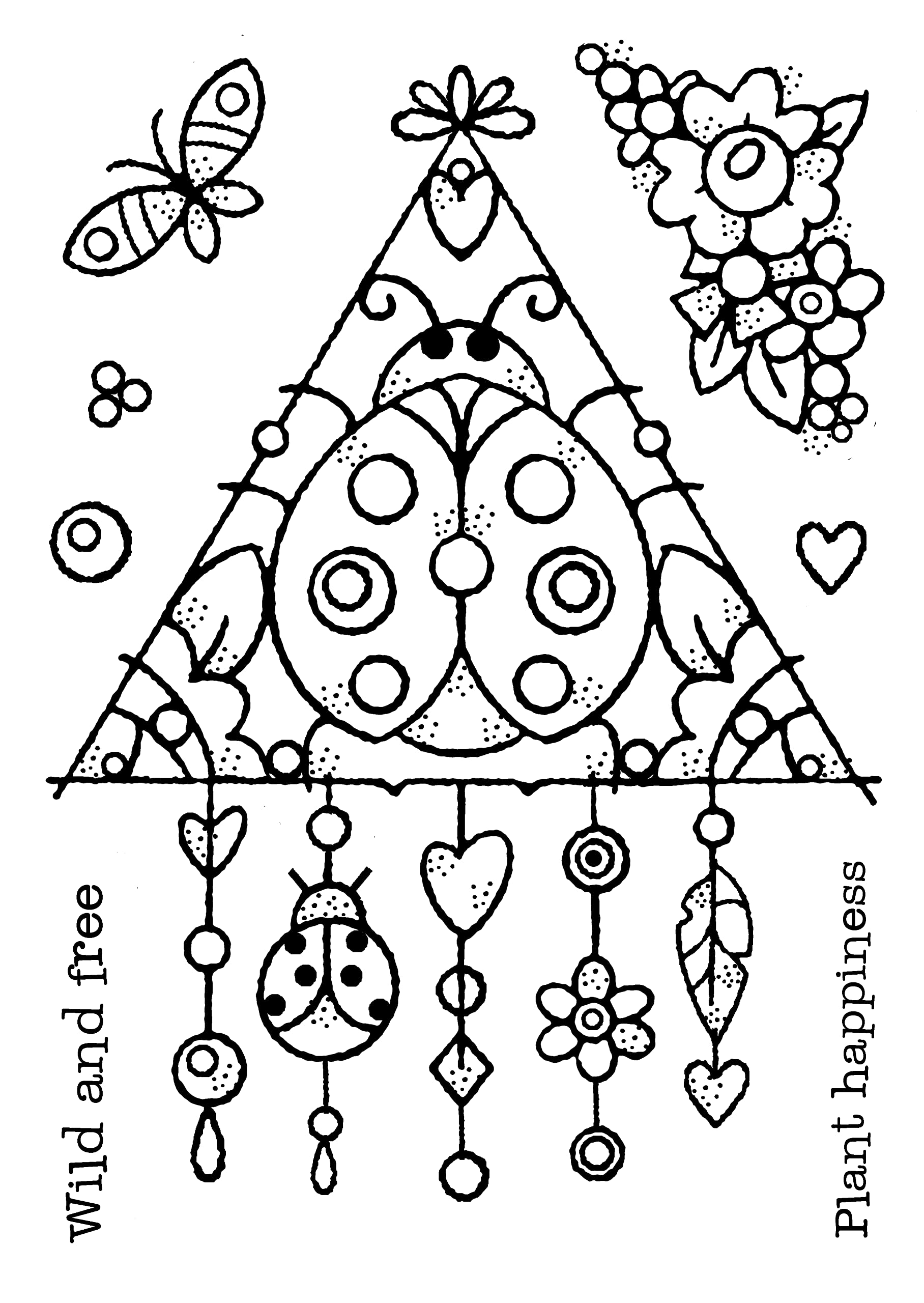 Woodware Transparent Francoise Collection - Ladybird Dream - Clear Stamp