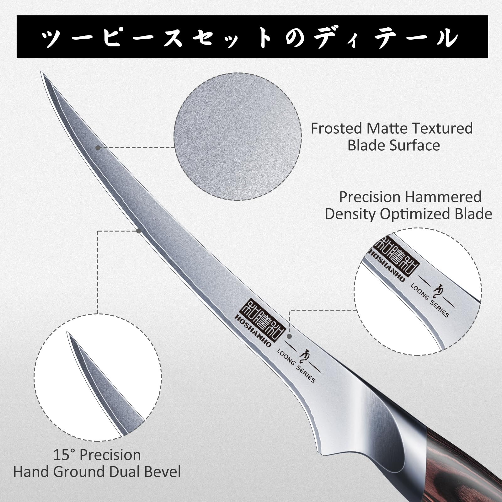 HOSHANHO BBQ Carving Knife Set - Slice Meat Like a Pro -3 HOSHANHO BBQ Carving Knife Set - Slice Meat Like a Pro -3