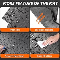 Vista 11 de powoq Fuel Floor Mat Compatible with 2017-2022 Honda CRV Trunk Mat Floor Liner TPE Cargo Mat Replacement for 2017-2022 Honda CRV Accessories