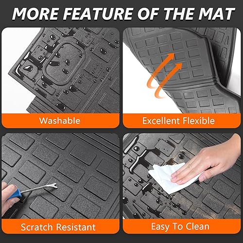 Miniatura 11 de powoq Fuel Floor Mat Compatible with 2017-2022 Honda CRV Trunk Mat Floor Liner TPE Cargo Mat Replacement for 2017-2022 Honda CRV Accessories
