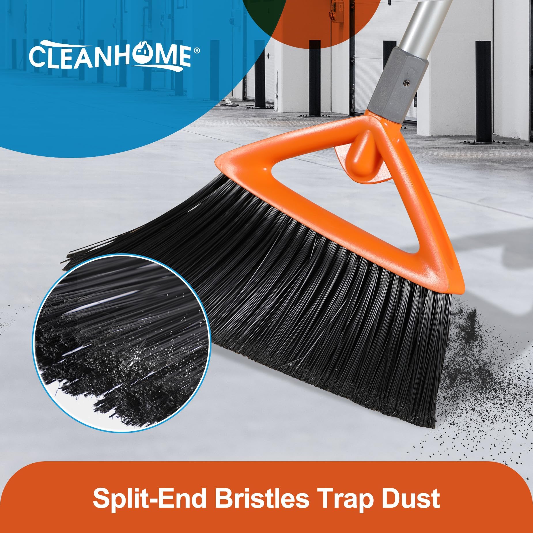 Cleaning Caddy Dustpan And Brush Set - 2-in-1 Large Capacity Outdoor ...