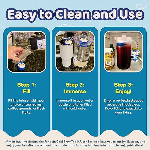 Miniatura 5 de Cestas infusoras de té - Coladores de acero inoxidable para té y café de hojas sueltas - Más empinada de micromalla de metal extrafino -