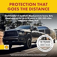 Vista 13 de Shell Rotella Aceite de motor diesel T5 Synthetic Blend 10W-30, 1 galón