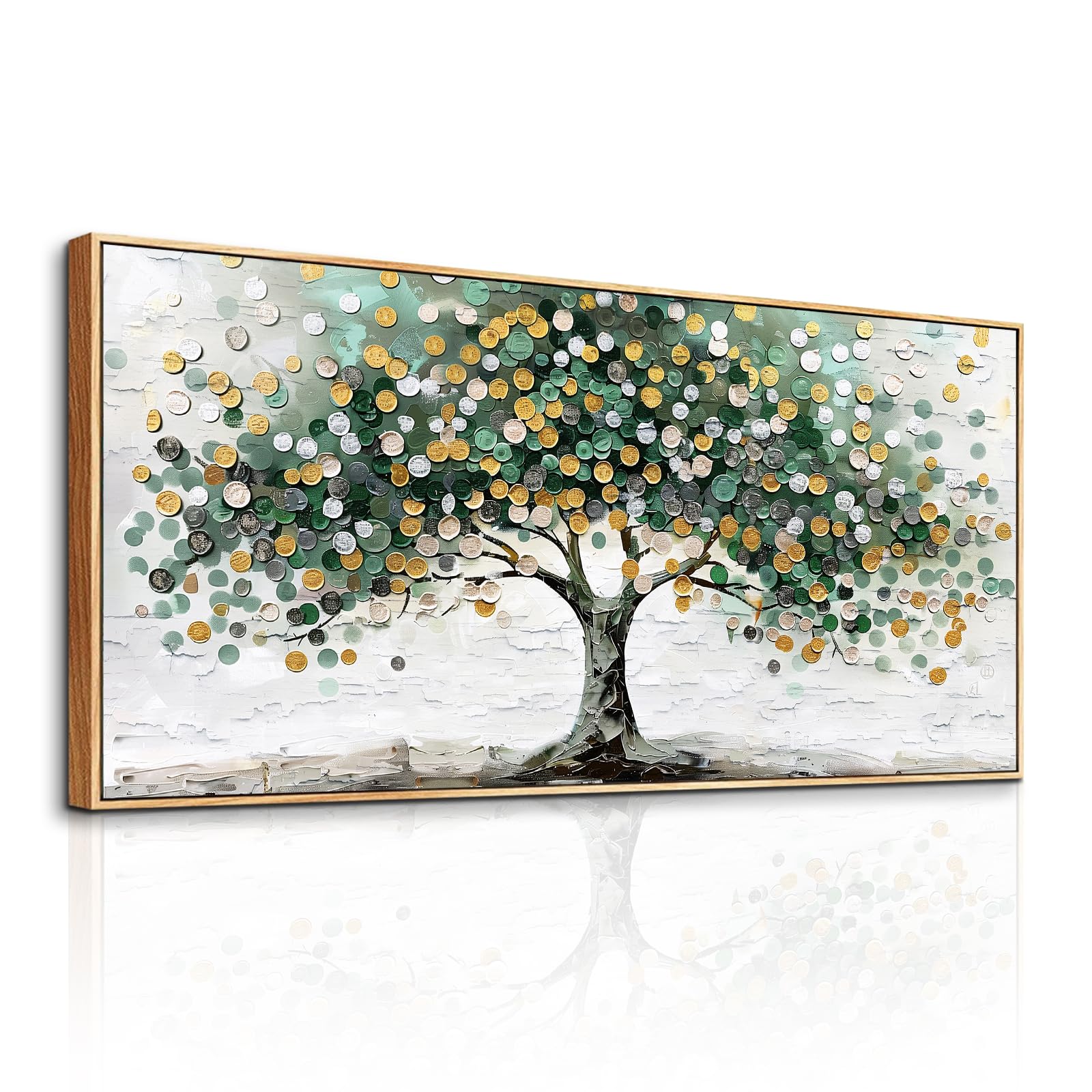 SERIMINO Quadro con Cornice Moderni Albero Della Vita Soggiorno 60x120 cm
