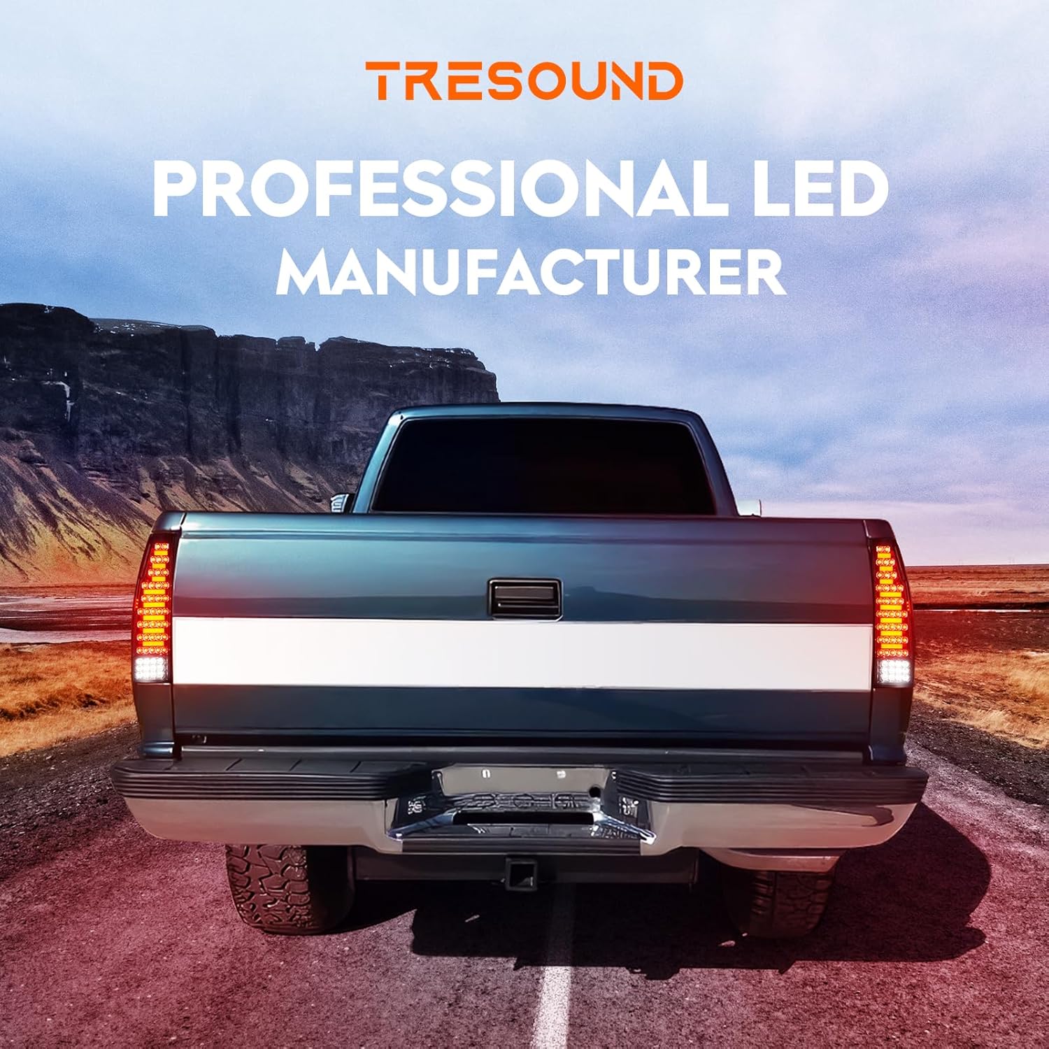 Tresound LED Tail Light for Chevy GMC C/K 1500 1988-1999, C1500 C2500 Suburban 92-99, C/K 2500 3500 88-00, Silverado 94-98, Tahoe 95-99, Yukon 92-00, Blazer 92-94, Escalade 99-00, Rear Lamp Taillight