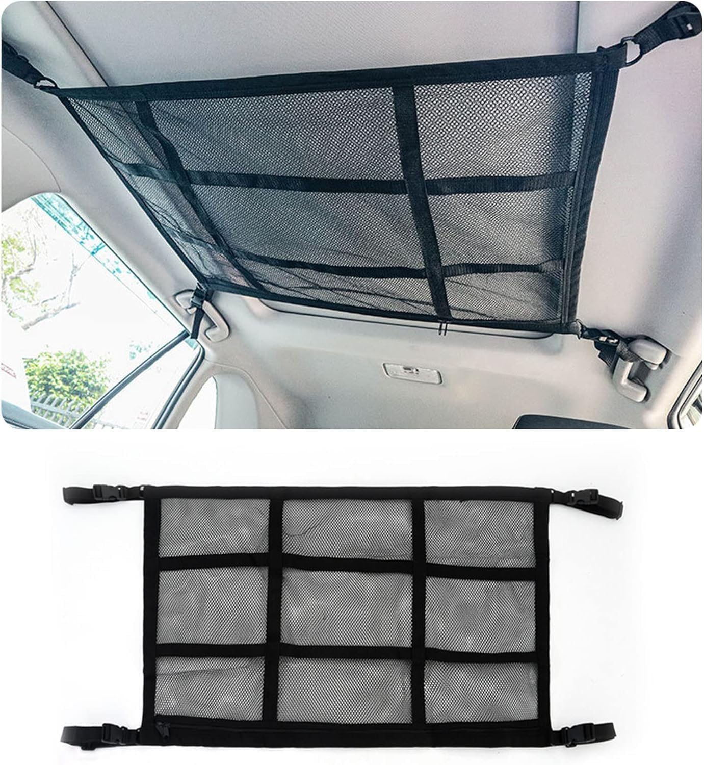 YDSTNiu 1 Piece Car Roof Storage Net for BMW Série 2 Gran Tourer 1 (I) F46 I 2015-2022, Durable and Breathable Mesh Material with High Load-Bearing Capacity