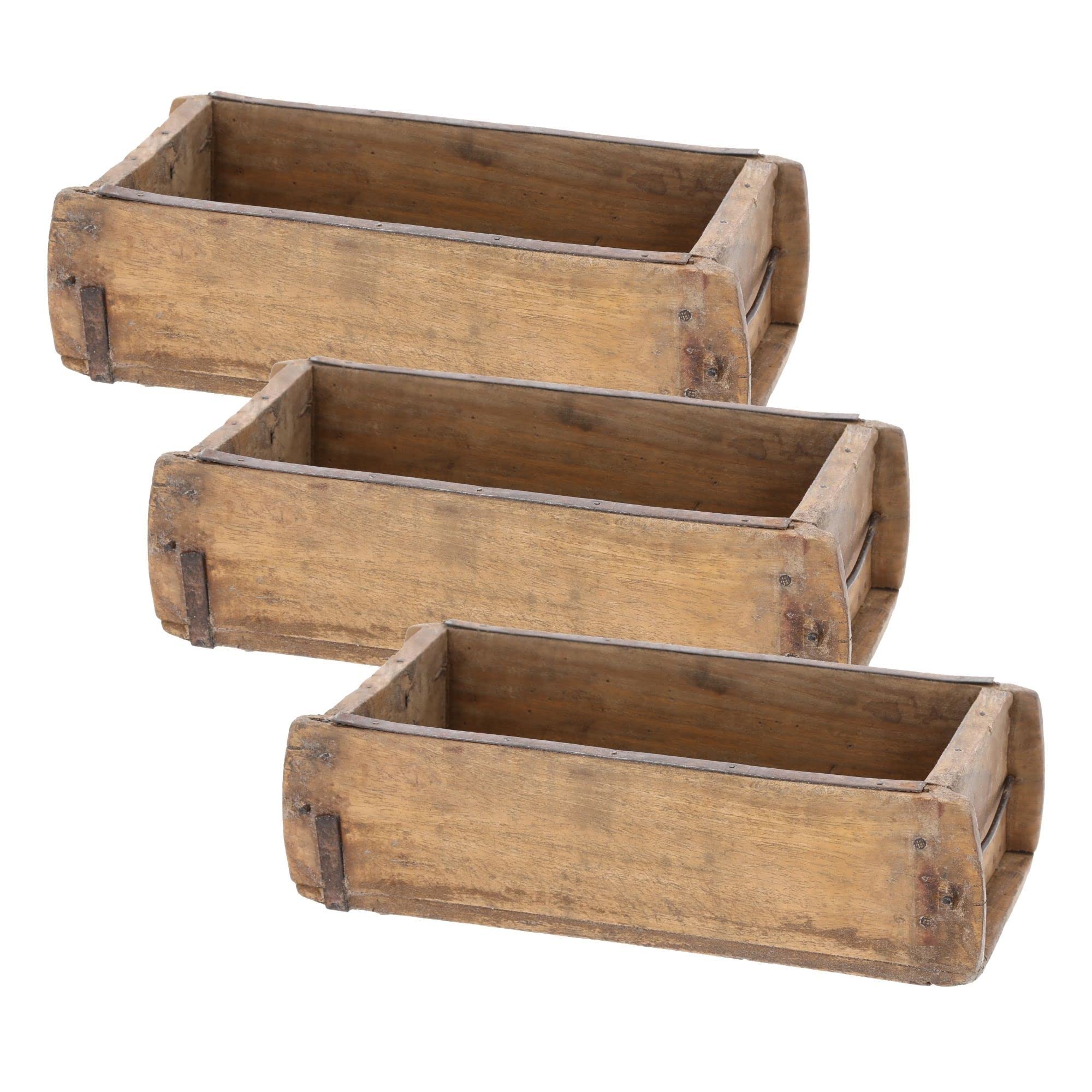 Kist hout vintage wit 30x20x15 cm kopen