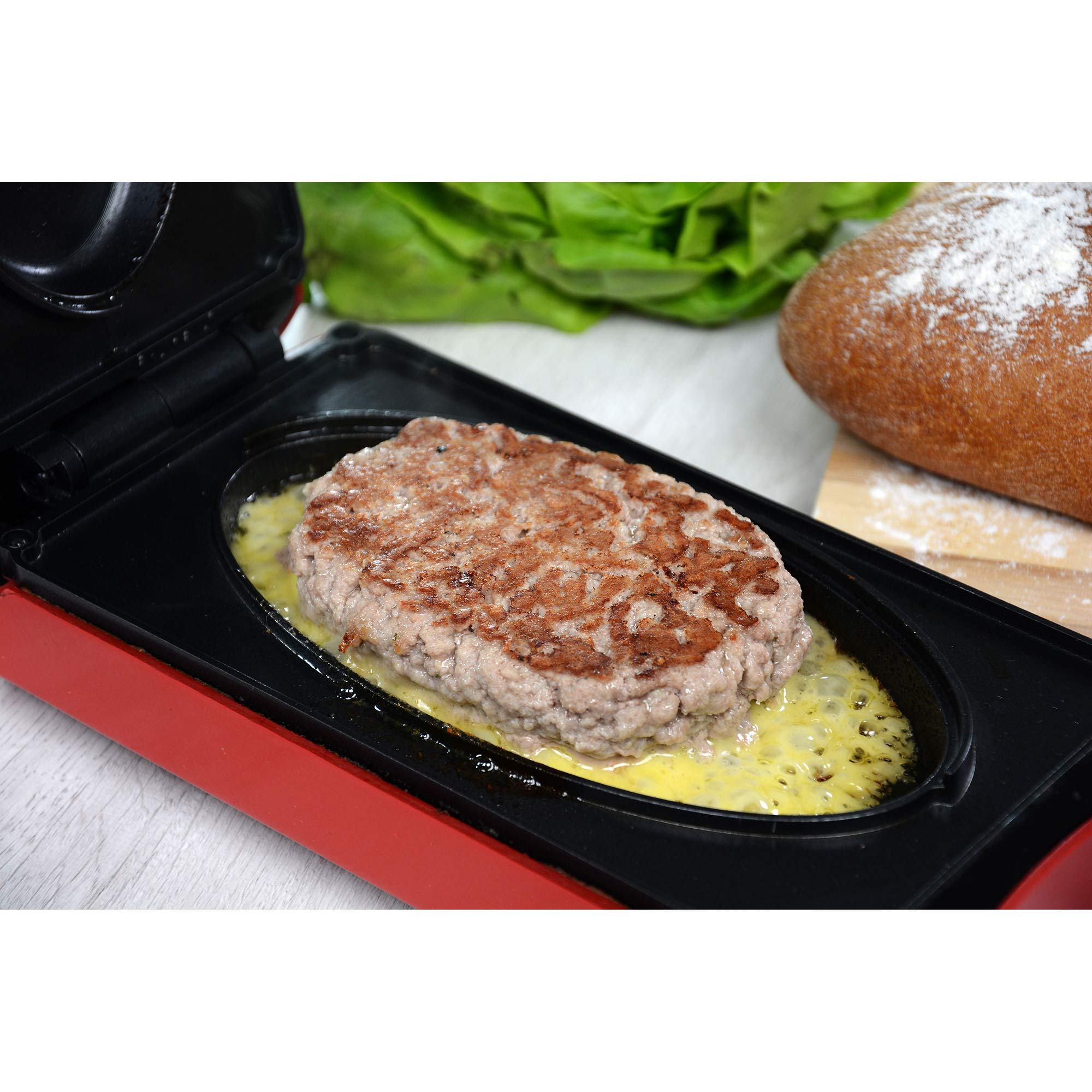 Grill kontaktowy Express Cooker, 800 W, powierzchnia nieprzywierająca, górna grzałka dolna, 3 w 1 – opiekanie, pieczenie, grillowanie