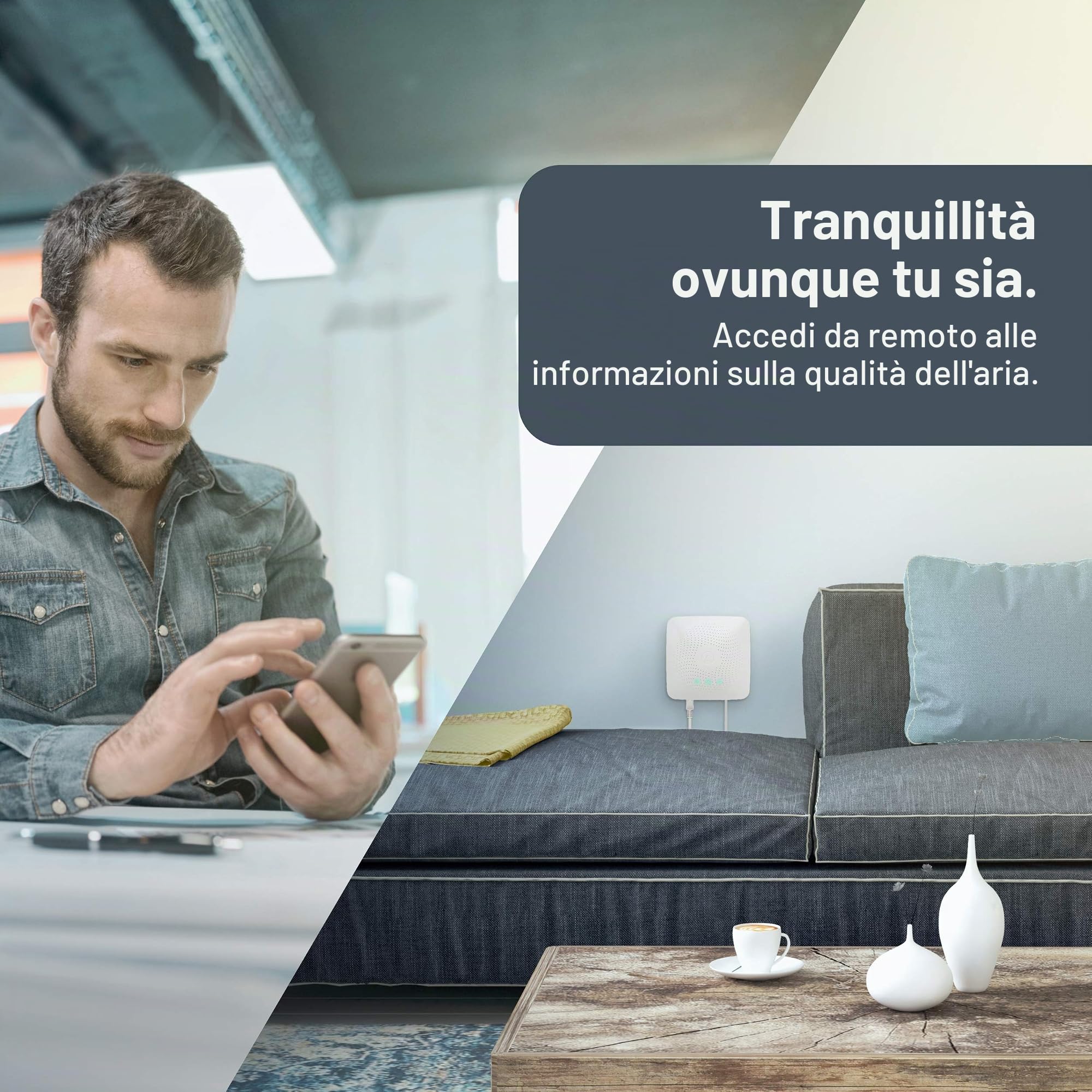 Airthings Hub, accesso 24/7 ai dati del monitor Airthings