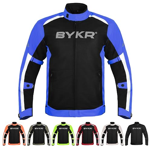 BYKR Mesh Motorcycle Jacket for Men, Enduro CE Armored