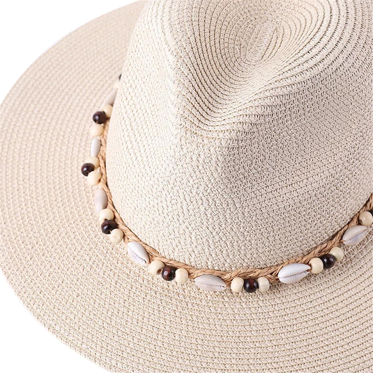 [ZouoYYii] レディース サマー麦わら帽子 &ndash; アウトドア ホリデー 親子用パナマビーチサンハット