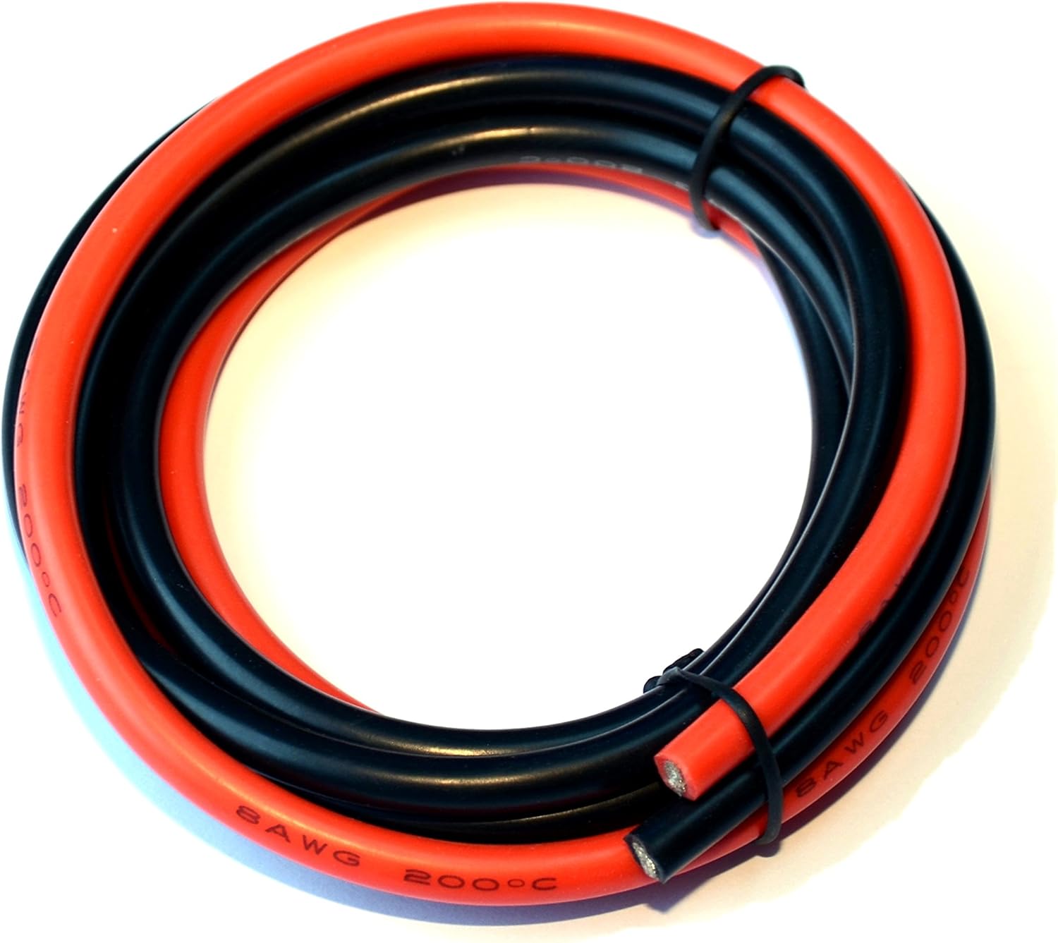 Exclusive Discount 🔥 8awg Power Cable, Battery Cable [5 ft Black and 5 ft Red] 8 Gauge-1650 Strands of Tinned Copper Wire, Solder Through Quickly