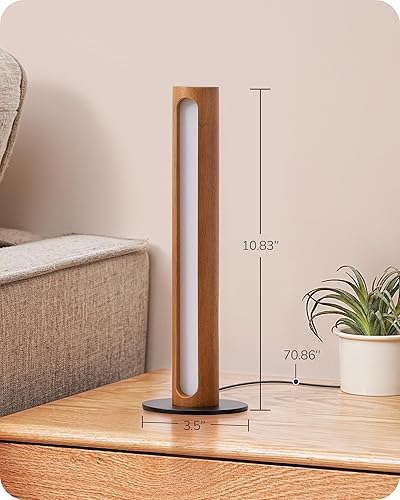 Miniatura 7 de EDISHINE - Lámpara de mesa LED, lámpara de mesita pequeña con 3 temperaturas de color y atenuación sin escalones, función de memoria, instalación en