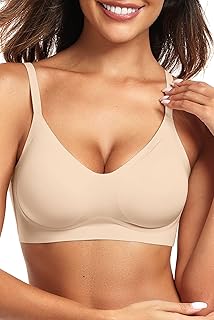 Sponsored Ad - Vertvie Womens Seamless Bra No Underwire Comfort Push Up Bras Buttery Soft Wireless Bralette Full Coverage ...