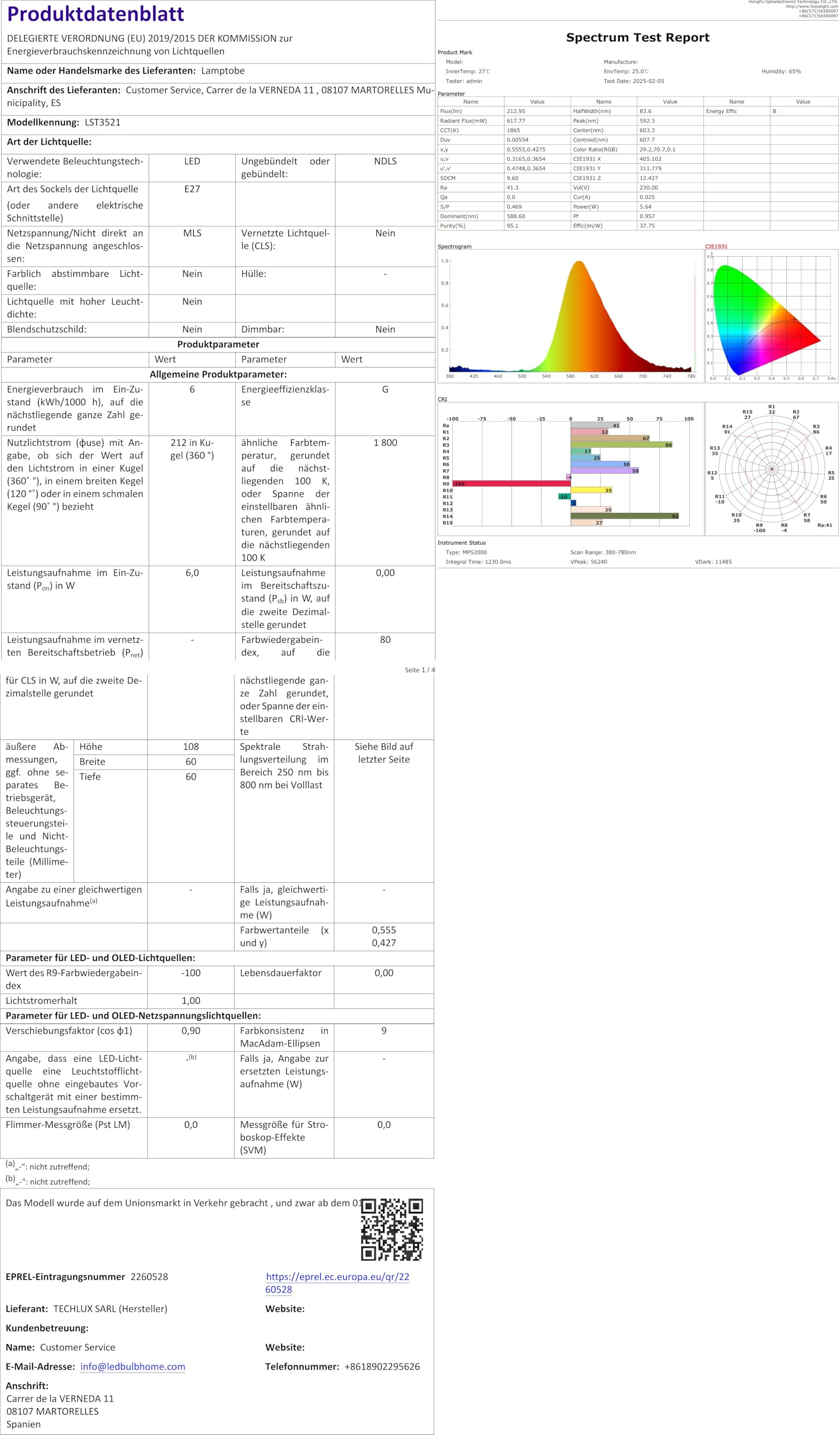 Lampada LED Antizanzare E27 LEDLUX - Repellente Insetti 8W Per Esterno, Giardino, Terrazzo - 3 Temperature Colore 1800K/3800K/5800K - Foto 2
