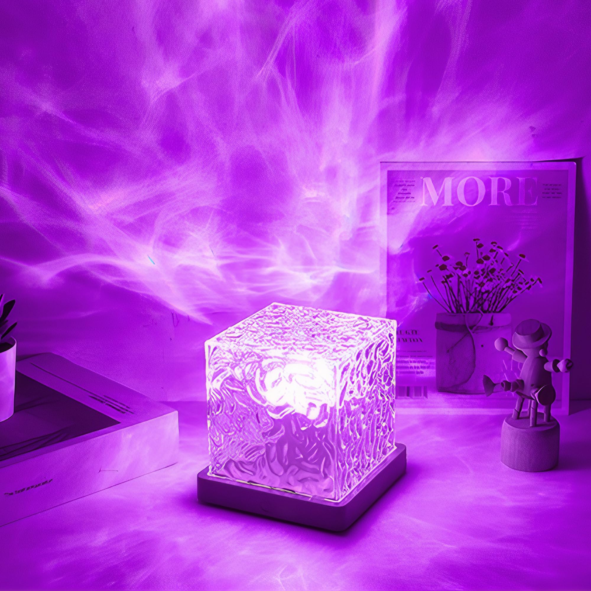 Wave Lamp 16 Farben LED Wasserwellen Lampe - 3D Aurora Würfel Mit  Fernbedienung Aurora Lampe, image size:2000x2000