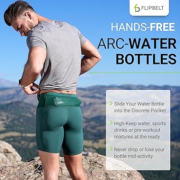 FlipBelt Portable Lightweight Running Water Bottle