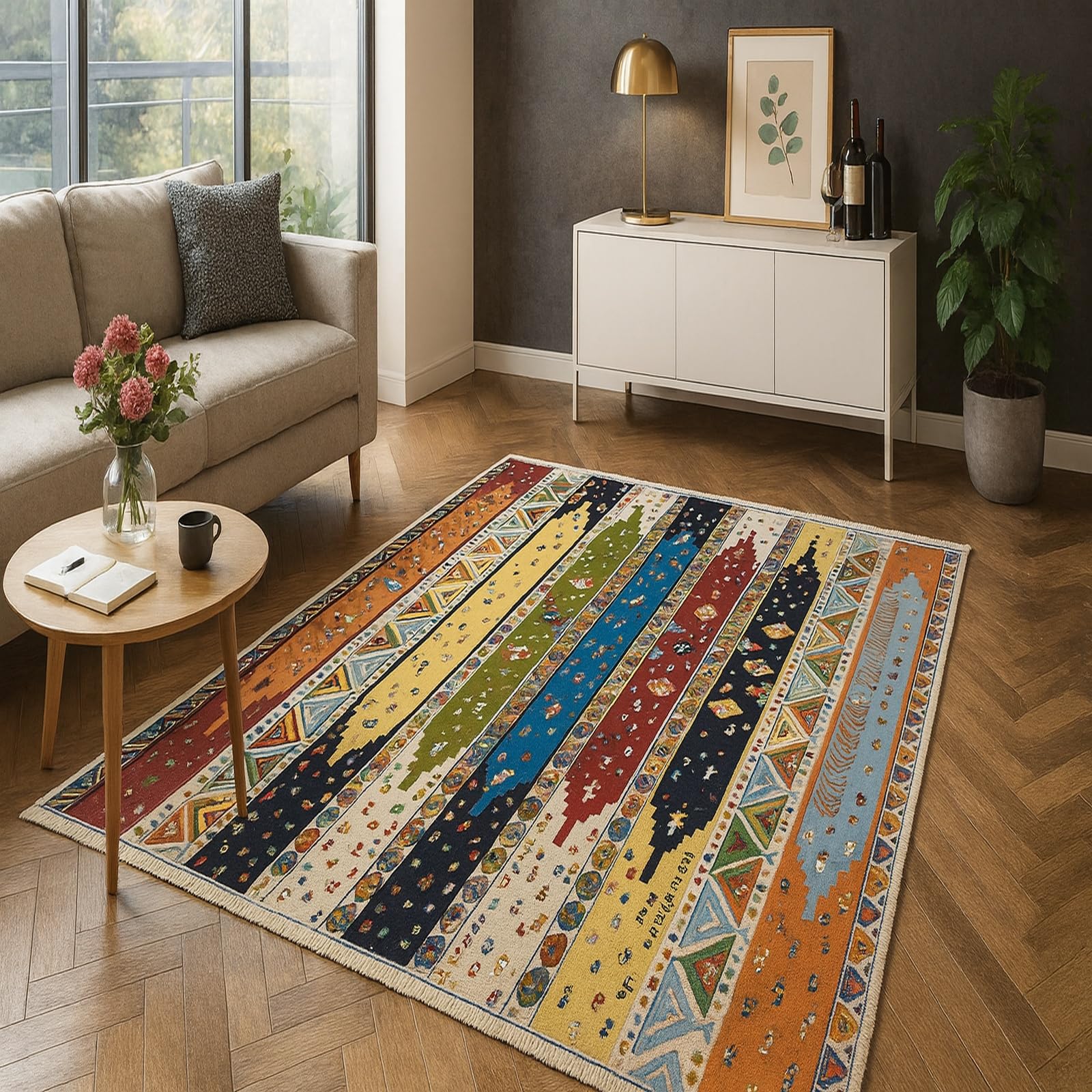 Alfombra fácil cuidado de 100x200 cm para solucionar los problemas de manchas y resbalones