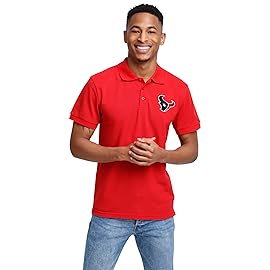 FOCO Unisex Adult NFL Team Logo Polo Short Sleeve Shirt, Casual Color, X-Large US