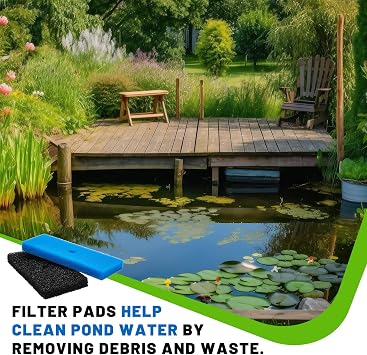 Retisee 2 Sets Replacement Pond Filter Pads for Outdoor Ponds