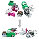 Mix or Match Vehicles Junior 2, Magnetic Toy Play Set, 8 Pieces