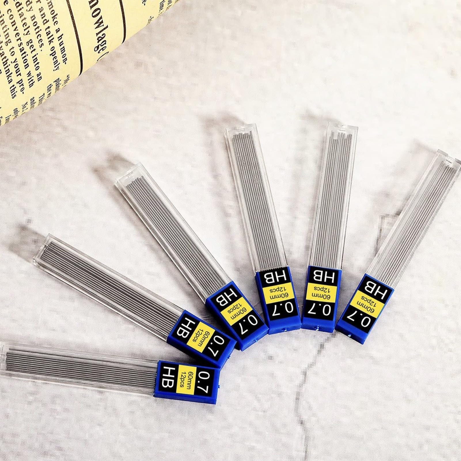 Mines Crayon 0.7mm HB - Lot De 240 Mines Graphite Incassables Pour Crayon Mécanique