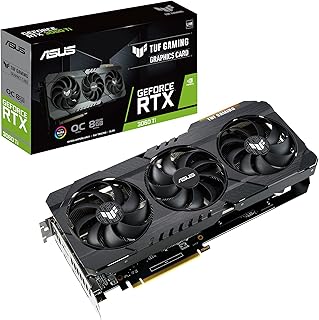 ASUS TUF Gaming NVIDIA GeForce RTX 3060 Ti V2 OC Edition Graphics Card (PCIe 4.0, 8GB GDDR6, LHR, HDMI 2.1, DisplayPort 1.4a, Dual Ball Fan Bearings, Military-Grade Certification, GPU Tweak II)