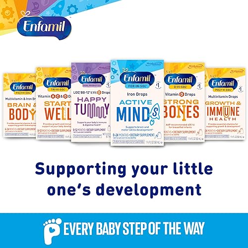 Miniatura 6 de Enfamil Poly-Vi-Sol Suplemento multivitamínico líquido para bebés y niños pequeños botella cuentagotas de 17fl oz el embalaje puede variar