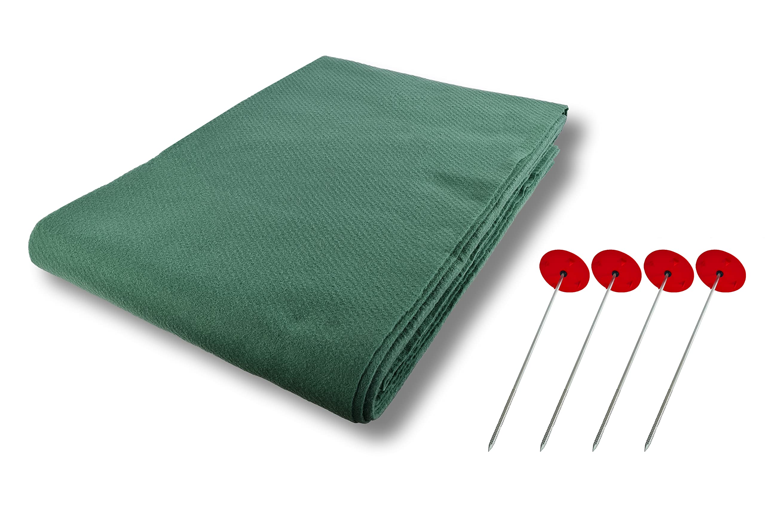 AGRI plus Juego de fieltro de paja de 10,40 x 25,00 m + 24 clavos de metal para fijación de heno