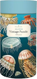 Cavallini Papers & Co. Jelly Fish 1,000 Piece Puzzle, Multi