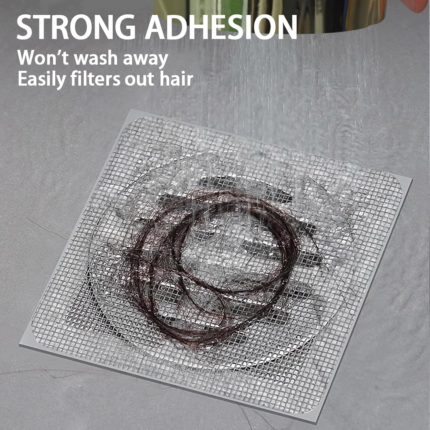 KESI 10 Pcs Drain Sticker Hair Catcher for Bathroom, Kitchen Sink & Shower – Anti-Clogging Silicone Drain Cover – Reusable, Waterproof Filter Net – Prevents Hair & Waste Blockage - Image 3 thumbnail